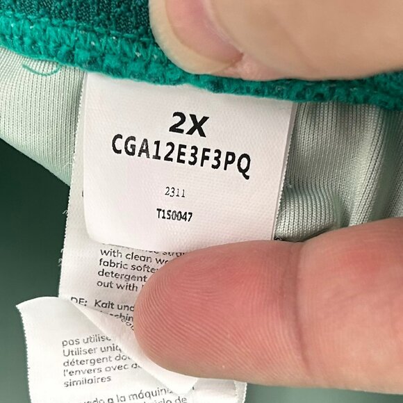 Cupshe Salty Reef Textured Wrap Halter‎ One Piece Swimsuit Women Plus 2X Green - Picture 14 of 14